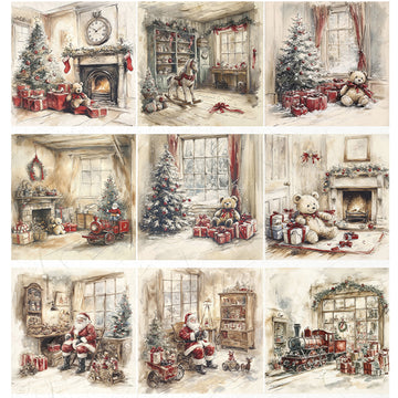ITD Collection - Cozy Christmas Dreams Decoupage Paper (A4 Size)