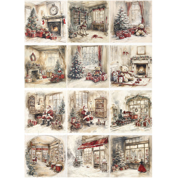 ITD Collection - Cozy Christmas Dreams Decoupage Paper (A4 Size) - 0