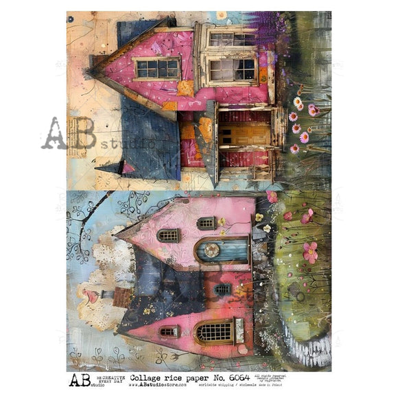 AB Studio - Charmed Cottage Garden Decoupage Paper (A4 Size)