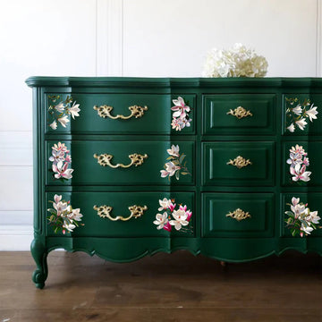 Dadarkar Art - Magnolia Luxe Small Furniture Transfer (3 Sheets 6x12 Each) Rub-On Transfer