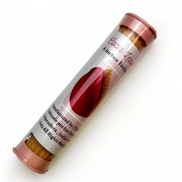 A package tube of Dadarkar Art's Cacia Levaes Pattern Texture Roller is against a white background.