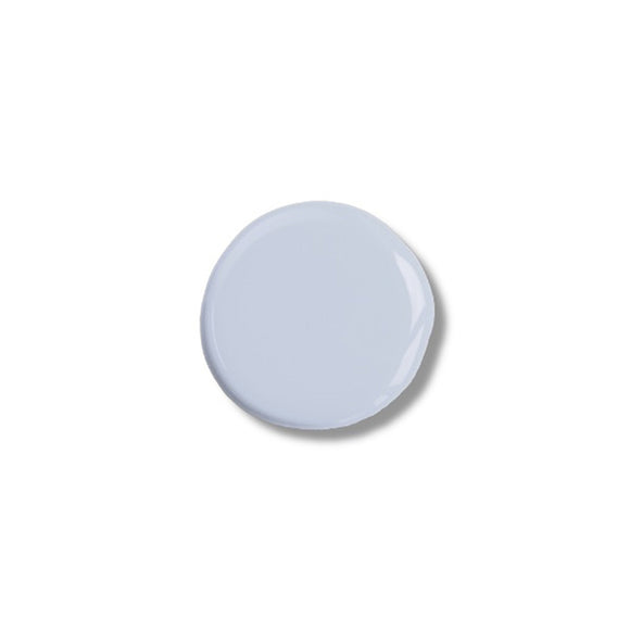 A color sample of Kacha Furniture Paint in the color Colorado Sky (soft pale blue) is against a white background.