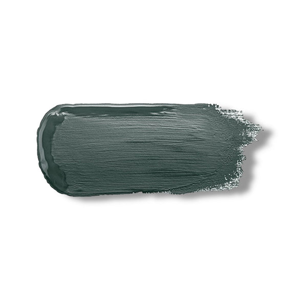 A color sample of Kacha Furniture Paint in the color Maine Forest Green is against a white background.