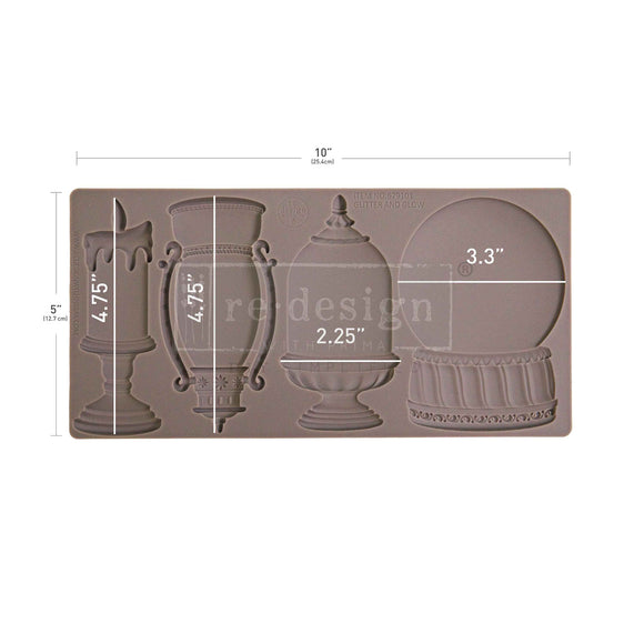 PRE-ORDER: ReDesign with Prima - Glitter and Glow Silicone Mold (5x10 Size)