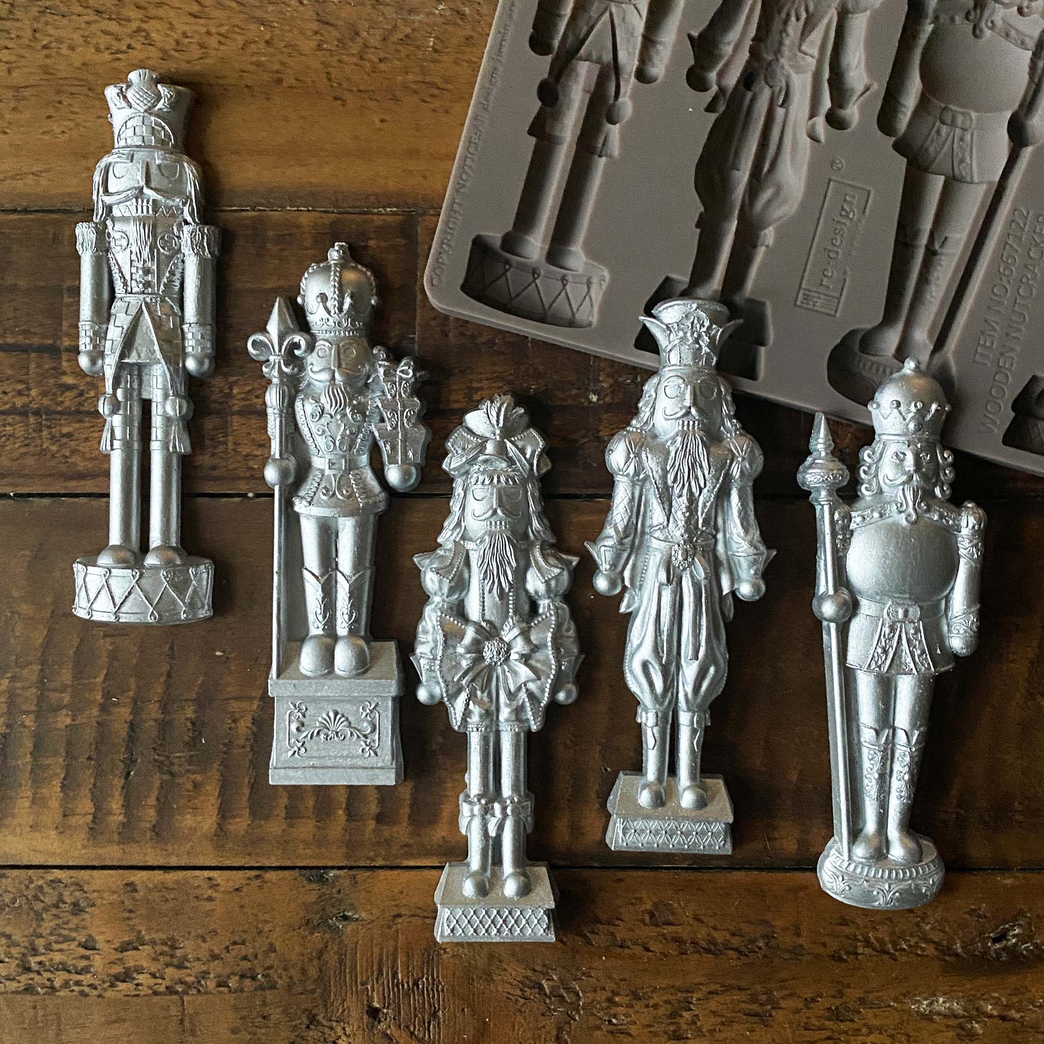 Wooden Nutcracker Silicone Mould - Limited Edition