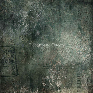 Grunge style distressed blue texture A0 rice paper design.