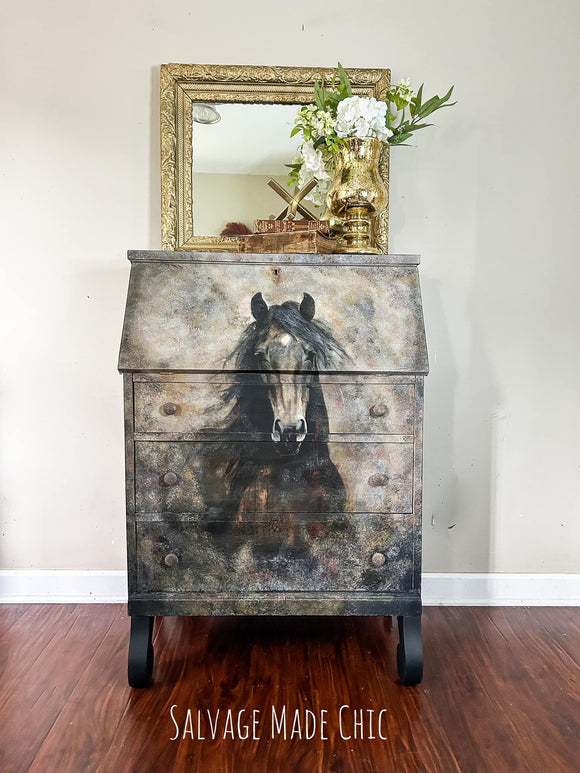 Whimsykel - Heart Horse Decoupage Paper (21x29, 14x20)