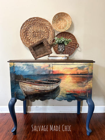 Whimsykel - Sunset Hideaway Decoupage Paper (21x29 Size) - 0