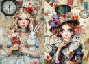 Whimsykel - Allison & Mattie Decoupage Paper (21x29 Size)-1