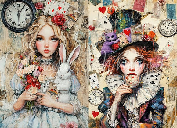 Whimsykel - Allison & Mattie Decoupage Paper (21x29 Size)