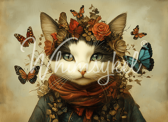 Whimsykel - Butterfly Whisperer Decoupage Paper (21x29 Size)