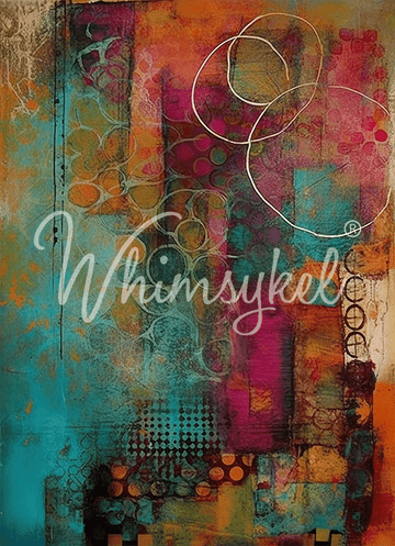 Whimsykel - Colorful Echos Decoupage Paper (21x29 Size)