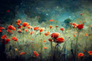Whimsykel - Field of Poppies Decoupage Paper (21x29 Size)-1