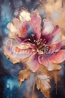Whimsykel - Floral Metallic Ink Decoupage Paper (21x29, 14x20)-2