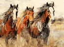 Whimsykel - Graceful Steeds Decoupage Paper (2 Sizes)-1