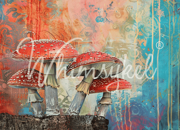 Whimsykel - Magic Schroom Decoupage Paper (3 Sizes)