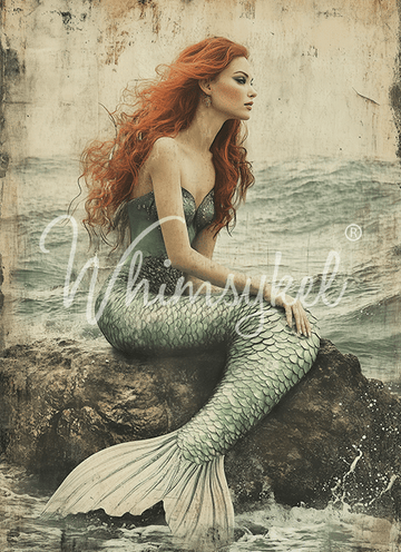 Whimsykel - Maiden of the Sea Decoupage Paper (2 Sizes)