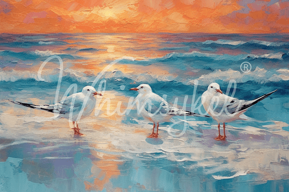 Whimsykel - Morning Chatter Decoupage Paper (2 Sizes)