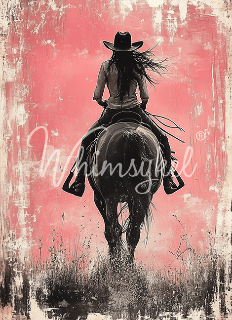 Whimsykel - Riding Solo Decoupage Paper (21x29, 14x20)