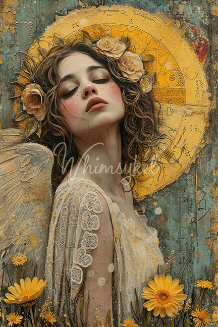 Whimsykel - Celestial Gaze Decoupage Paper (21x29 Size)