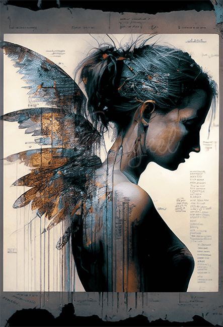 Whimsykel - Angels Among Us Decoupage Paper (21x29 Size)