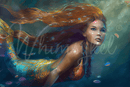 Whimsykel - Arista Mermaid Decoupage Paper (21x29 Size)-1
