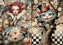 Whimsykel - Chester & the Queen Decoupage Paper (21x29 Size)-1