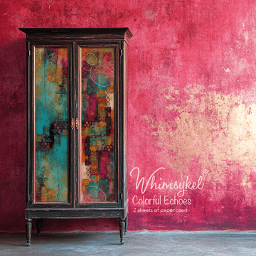 Whimsykel - Colorful Echos Decoupage Paper (21x29 Size) - 0