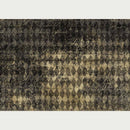 Rice paper design featuring a distressed black and gold harlequin pattern, accented with golden French script. White borders are on the top and bottom.