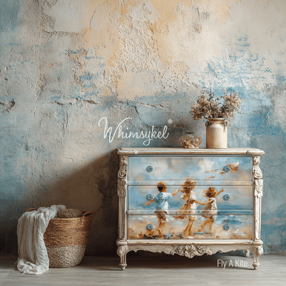 Whimsykel - Fly a Kite Decoupage Paper (21x29, 14x20)