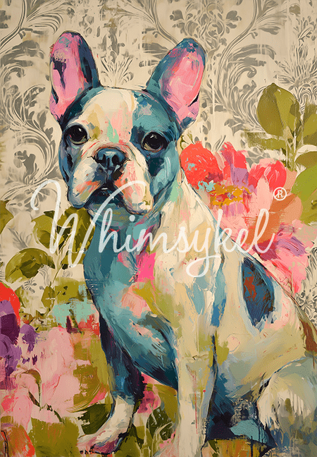 Whimsykel - Frenchie Decoupage Paper (21x29 Size)