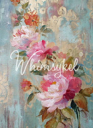 Whimsykel - Fresco of Roses 2 Decoupage Paper (14x20)