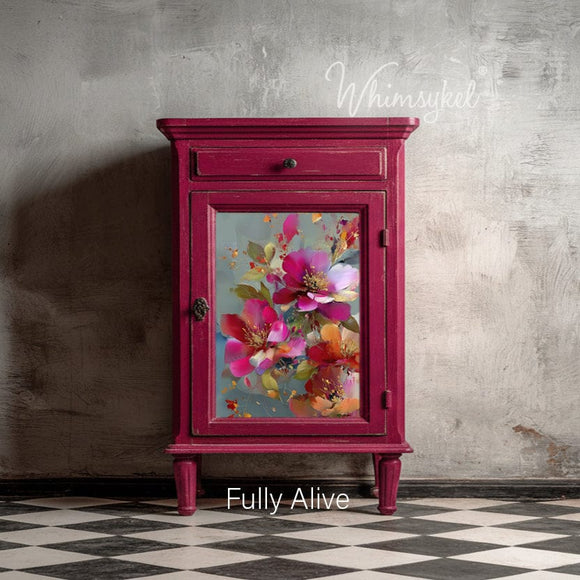 Whimsykel - Fully Alive Flowers Decoupage Paper (21x29 Size)