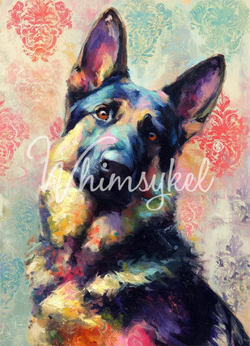 Whimsykel - German Shepard Decoupage Paper (21x29 Size)