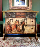 Whimsykel - Graceful Steeds Decoupage Paper (2 Sizes)-2