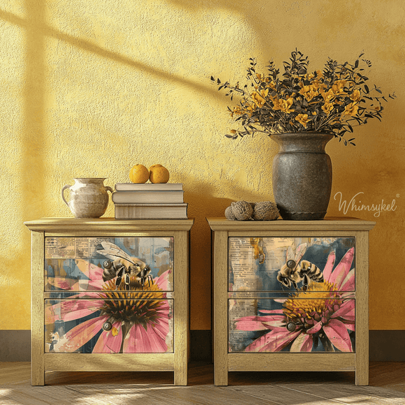 Whimsykel - Honey Bee Decoupage Paper (21x29 Size)