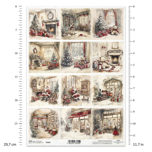 ITD Collection - Cozy Christmas Dreams Decoupage Paper (A4 Size)