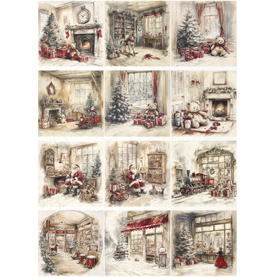 ITD Collection - Cozy Christmas Dreams Decoupage Paper (A4 Size) - 0