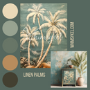 Whimsykel - Linen Palms Decoupage Paper (21x29 Size)-3