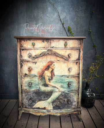 Whimsykel - Maiden of the Sea Decoupage Paper (2 Sizes) - 0