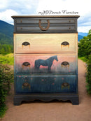 Whimsykel - Meadow Glow Horse Decoupage Paper (21x29, 14x20)-4