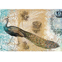 Elegant Peacock A3 Rice Decoupage Paper