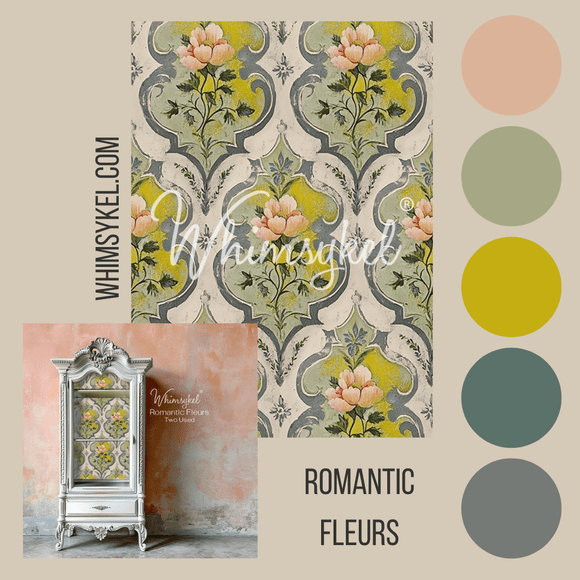 Whimsykel - Romantic Fleurs Decoupage Paper (21x29 Size)