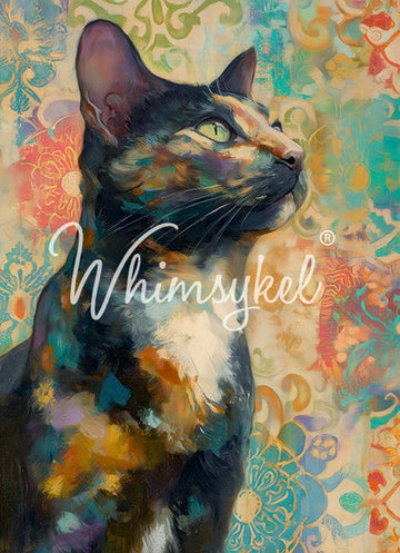 Whimsykel - Tortoise Shell Cat Decoupage Paper (21x29 Size)