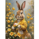 AB Studio - Spring Bunny in Daffodils Decoupage Paper (A4 Size) Decoupage Paper