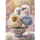 AB Studio - Tea Party Chicks Decoupage Paper (A4 Size) Decoupage Paper