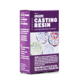 Amazing Casting Resin 10 Minutes Cures White 16Oz. Kit