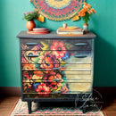 Whimsykel - Boho Flowers Decopuage Paper (21x29, 14x20)-6