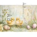 Carte Italiano - Pastel Easter Scene Decoupage Paper (A4 Size) Decoupage Paper