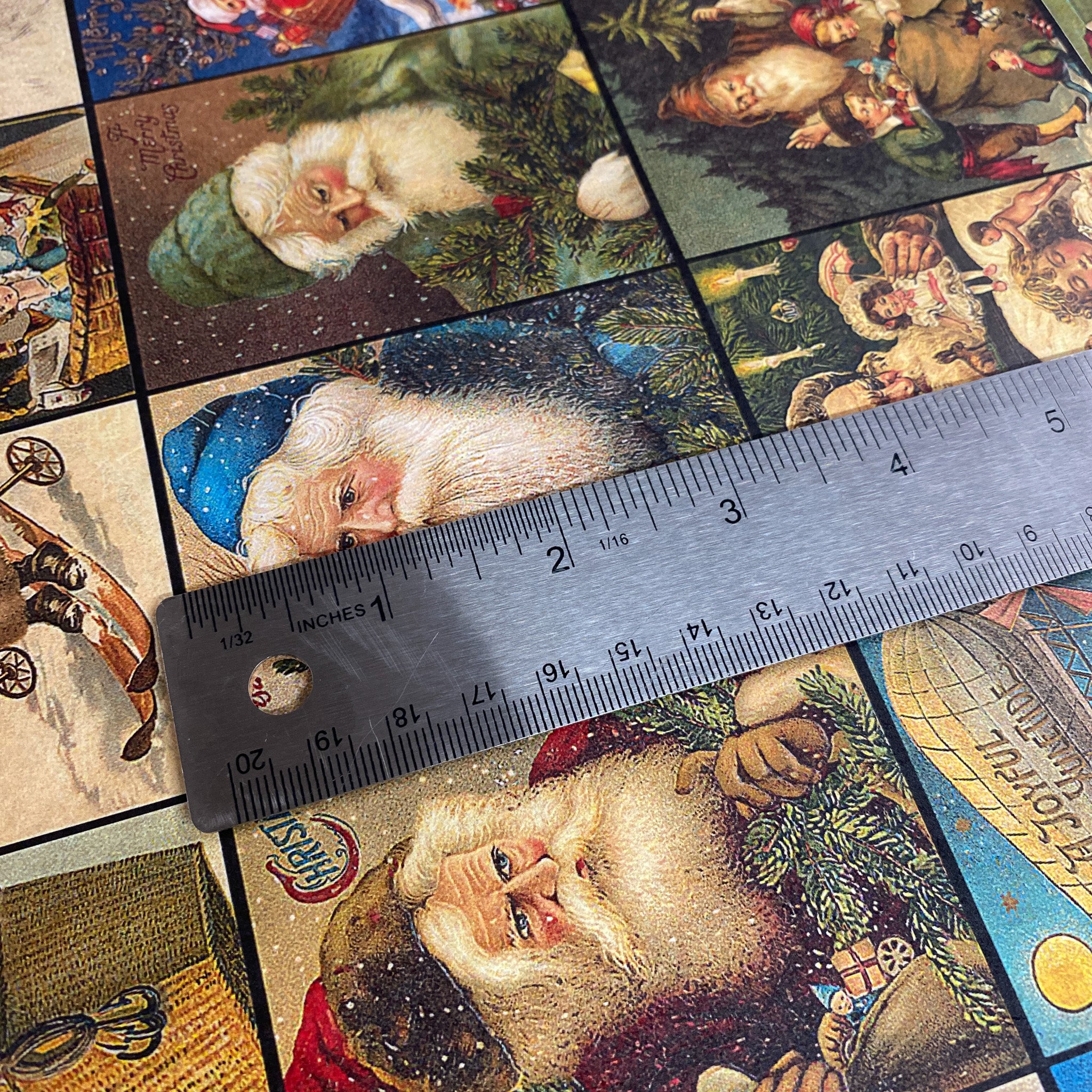 Decoupage Queen - Advent Santas A3 Rice Decoupage Paper